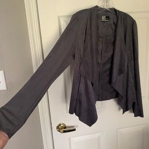 Kut From The Kloth Tayanita Vegan Faux Suede Drape Front Jacket | Medium